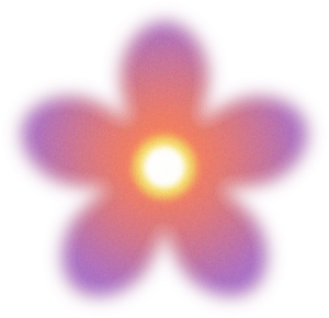 Blurry Glowing Gradient Flower 